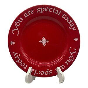 Waechtersbach YOU ARE SPECIAL TODAY Original Red Plate Co. Germany Vintage 1979